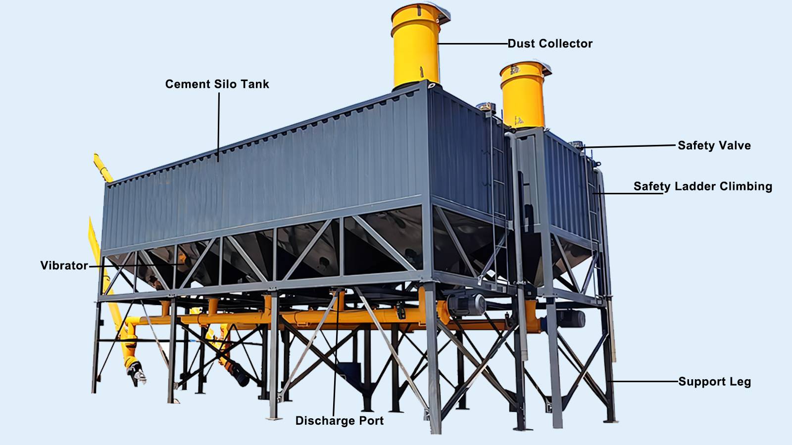 Horizontal Cement Silo