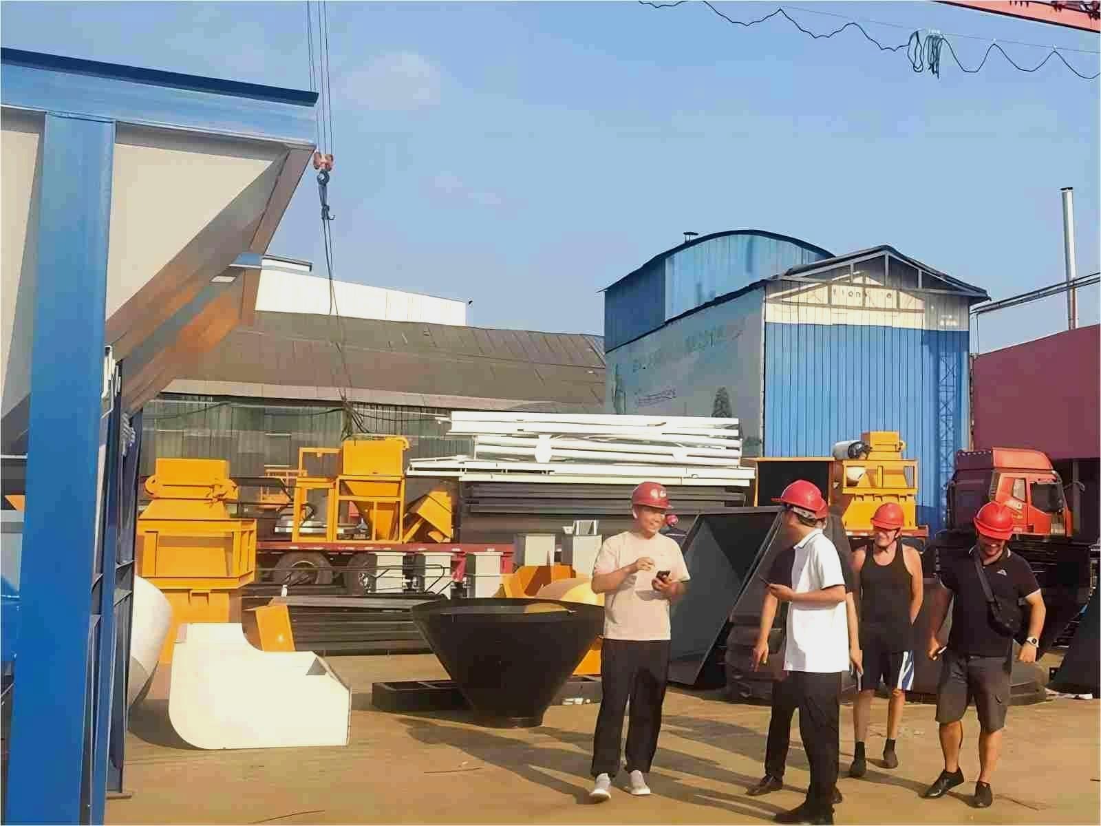 MHZS120 120m3/h Foundation-free Concrete Batching Plant