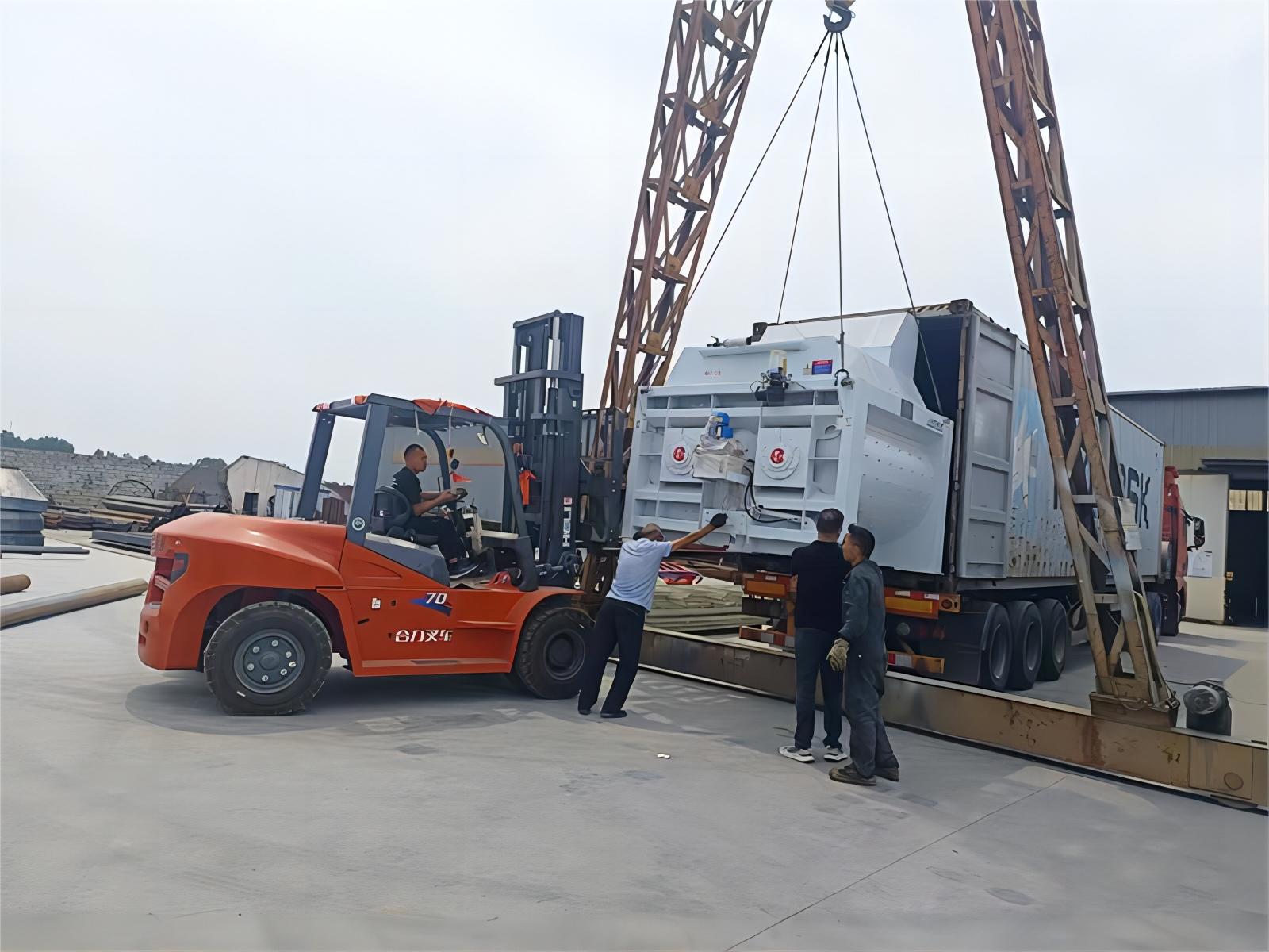 JS1000 Double Shaft Concrete Mixer