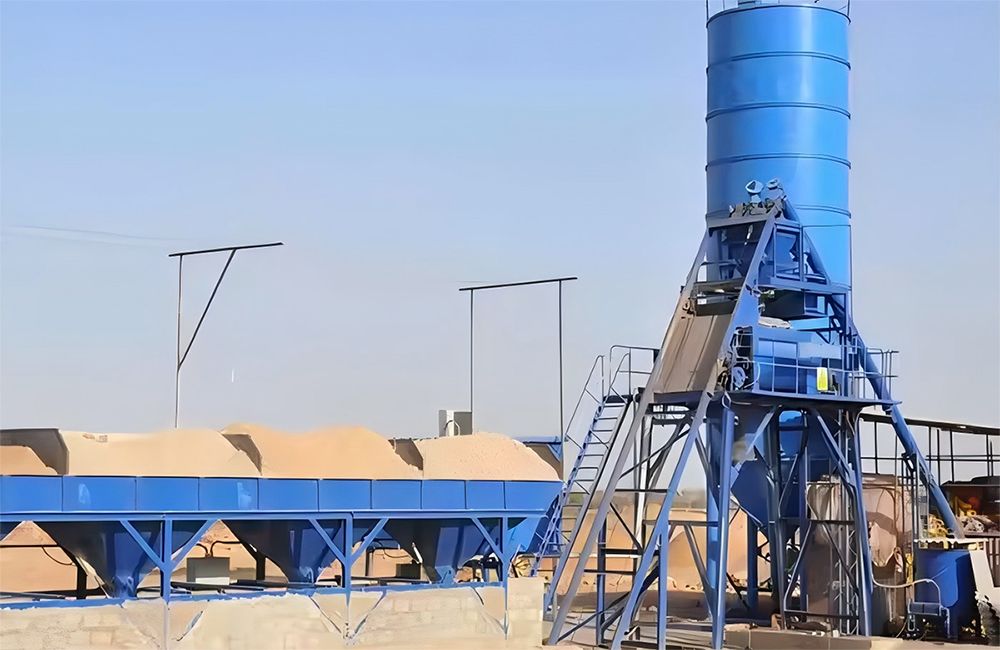 HZS25 Concrete Batching Plant in Taiwan