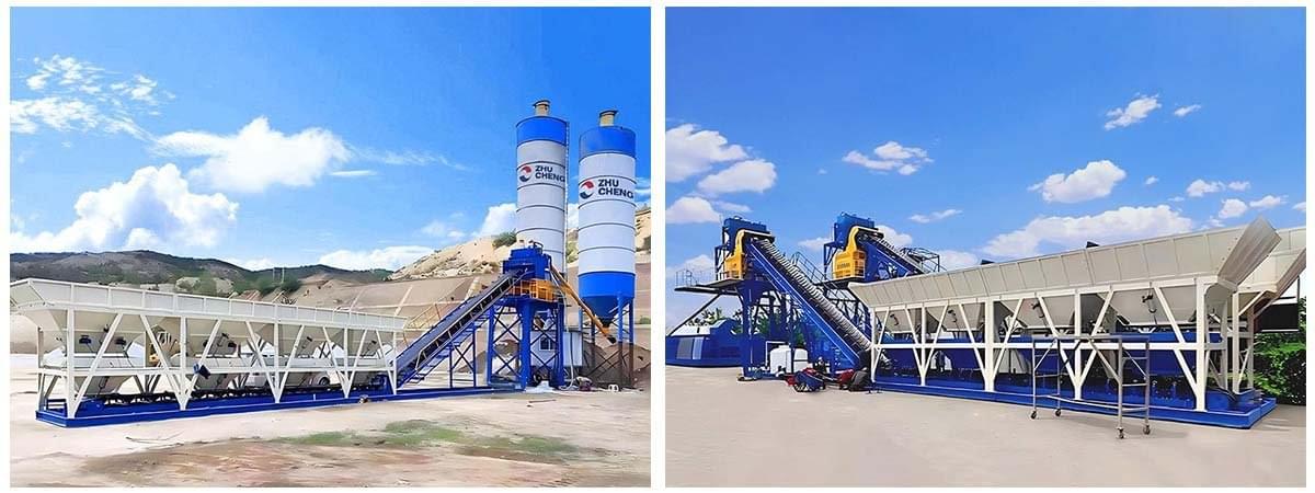 Free Foundation Concrete Batching Plant