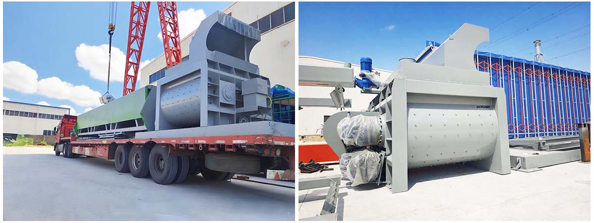 HZS90 Ready Mix Concrete Plant to Russia