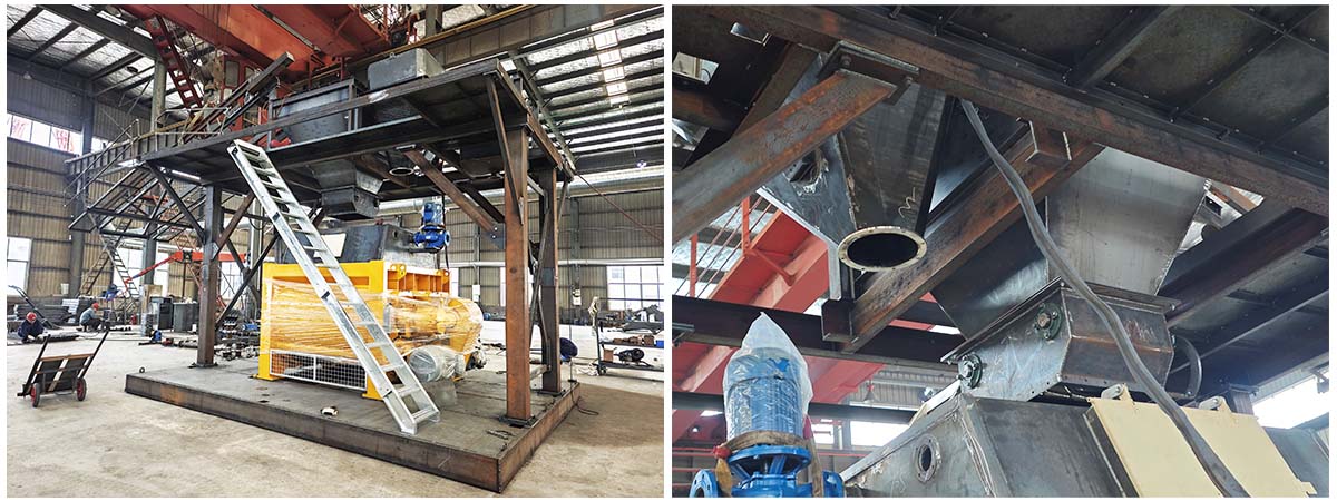 Assembly of HZS120 Concrete Batching Plant