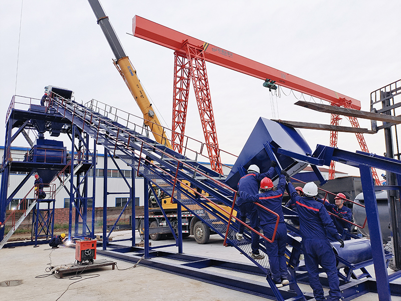 MHZS120 Foundation Free Concrete Batching Plant