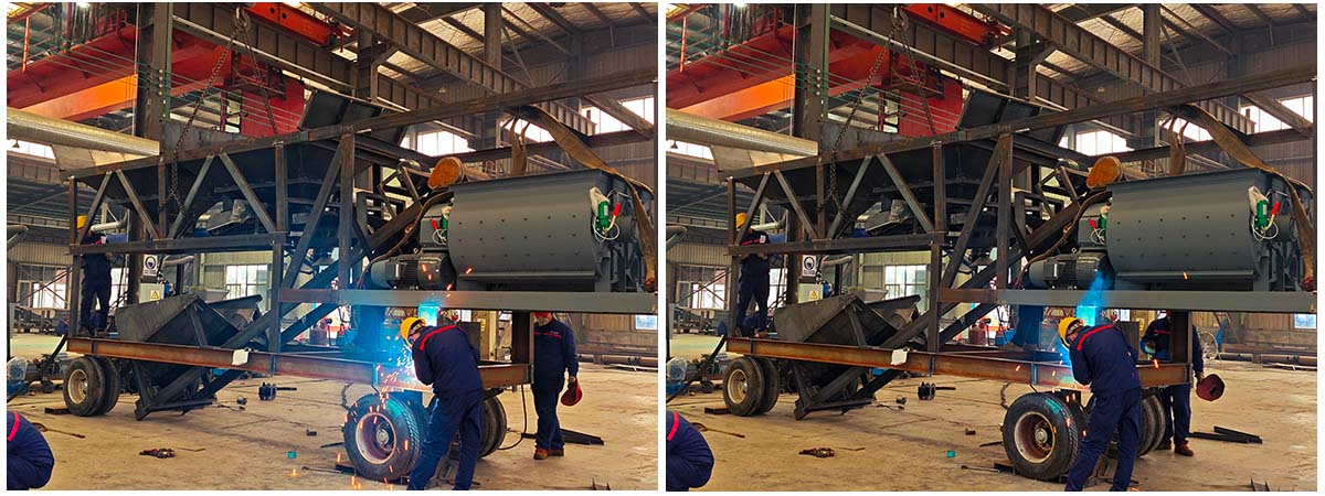 YHZS25 Mobile Concrete Plant Production Process