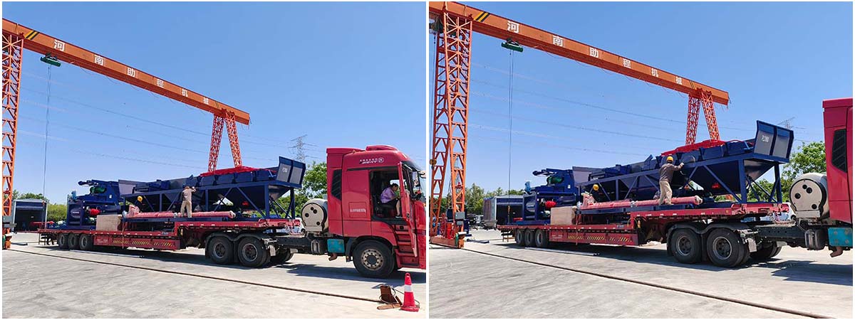 HZS60 Concrete Batching Plant to Mongolia