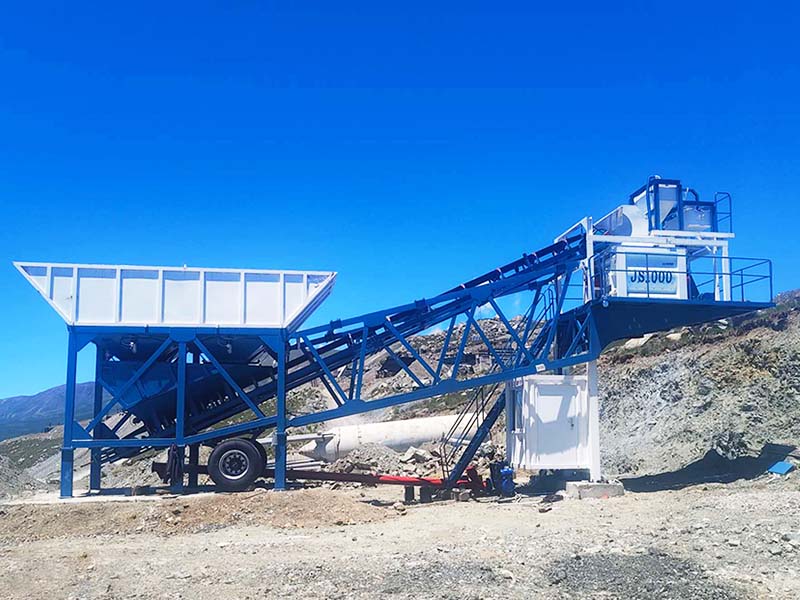 YHZS60 Mobile Batching Plant in Armenia